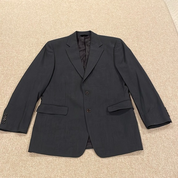 Brooks Brother Men Charcoal Gray 2-piece Suit Pants flat front Jacket 2-button - Picture 1 of 11